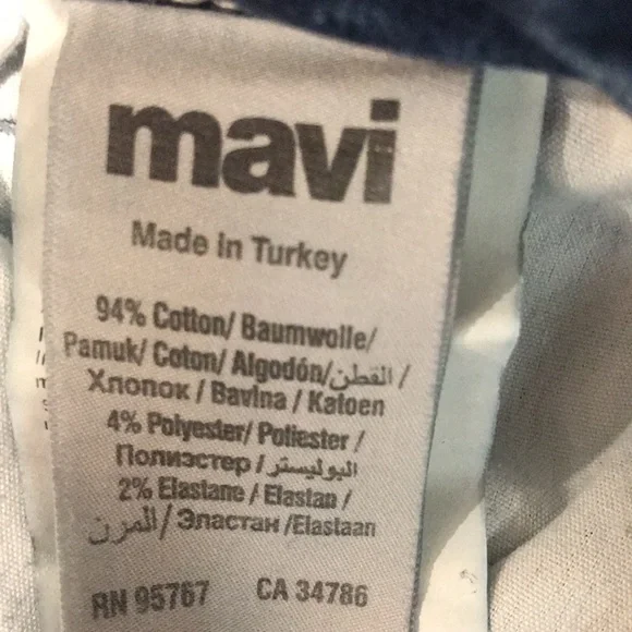 Mavis Boyfriend Jeans Womens 27 Blue Emma Raw Hem Caual Boho Designer Minimalist - Picture 6 of 11